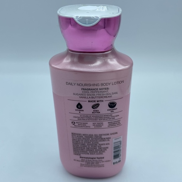 NEW! BATH & BODY WORKS Daily Nourishing Body Cream Lotion TWISTED PEPPERMINT - Picture 5 of 6